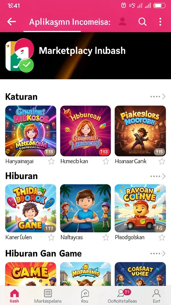 Grafik warna-warni yang memanjakan mata pengguna.