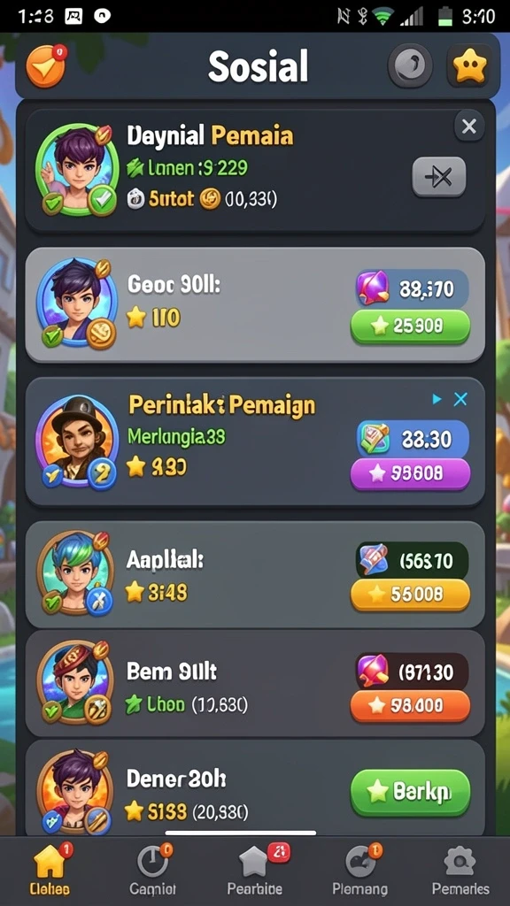 Karakter unik yang menarik perhatian pemain.