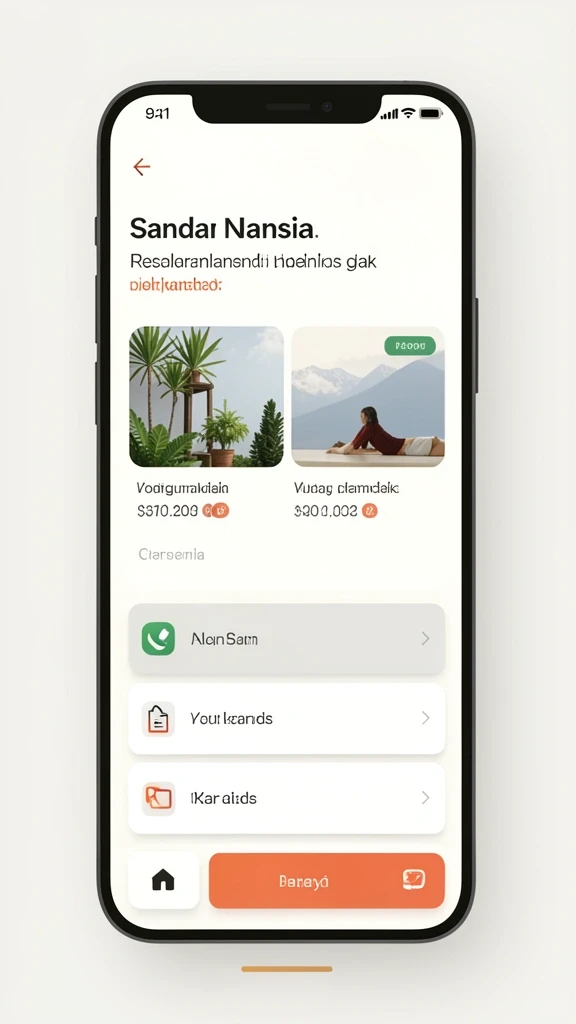 Tampilan antarmuka yang sederhana dan intuitif.