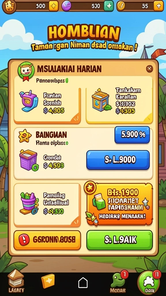 Tampilan antarmuka yang menarik dan mudah dinavigasi.