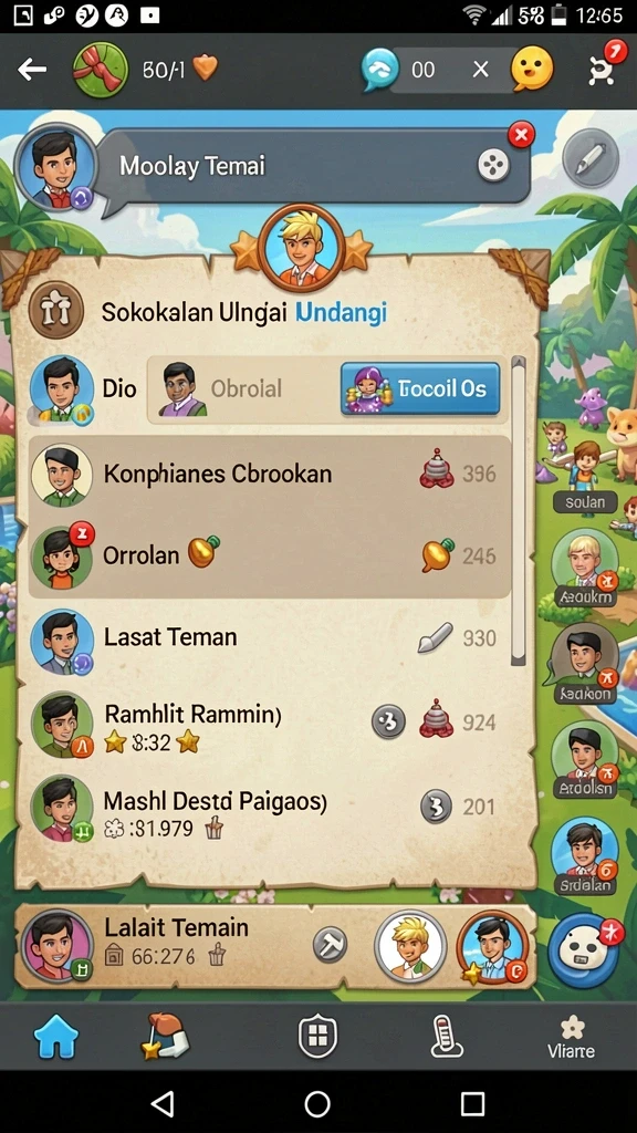 Tampilan menu utama HOKITIME yang menarik.