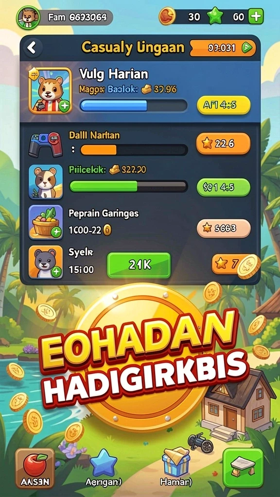 Varian permainan yang beragam dan menarik.