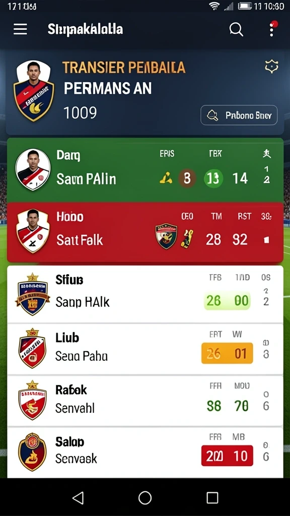 Berbagai ubin yang siap dimainkan dalam game.