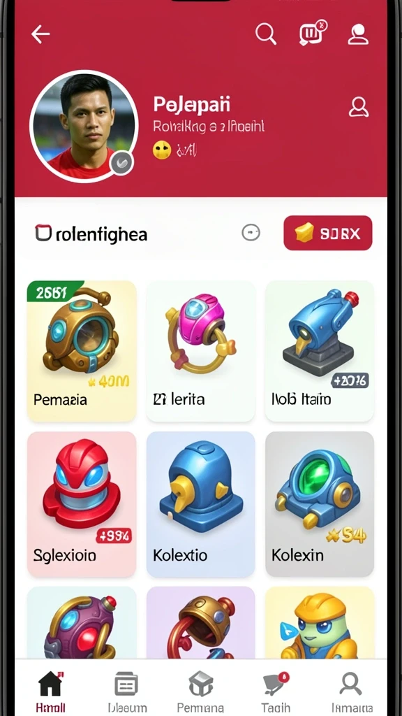Tampilan menu utama MIOTOTO yang menarik dan user-friendly.