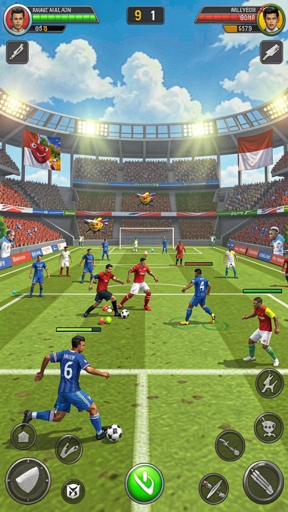 Screenshot: Pemandangan alam yang indah dan penuh warna.