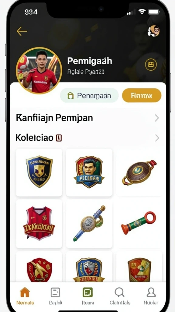 Tampilan awal RAJAKING yang menarik dan user-friendly.