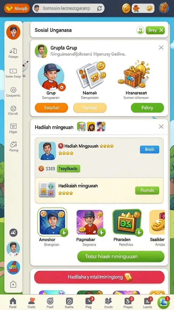 Screenshot memperlihatkan karakter utama dalam aksi.