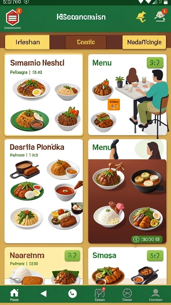 Tampilan awal yang menarik dan mudah dinavigasi.