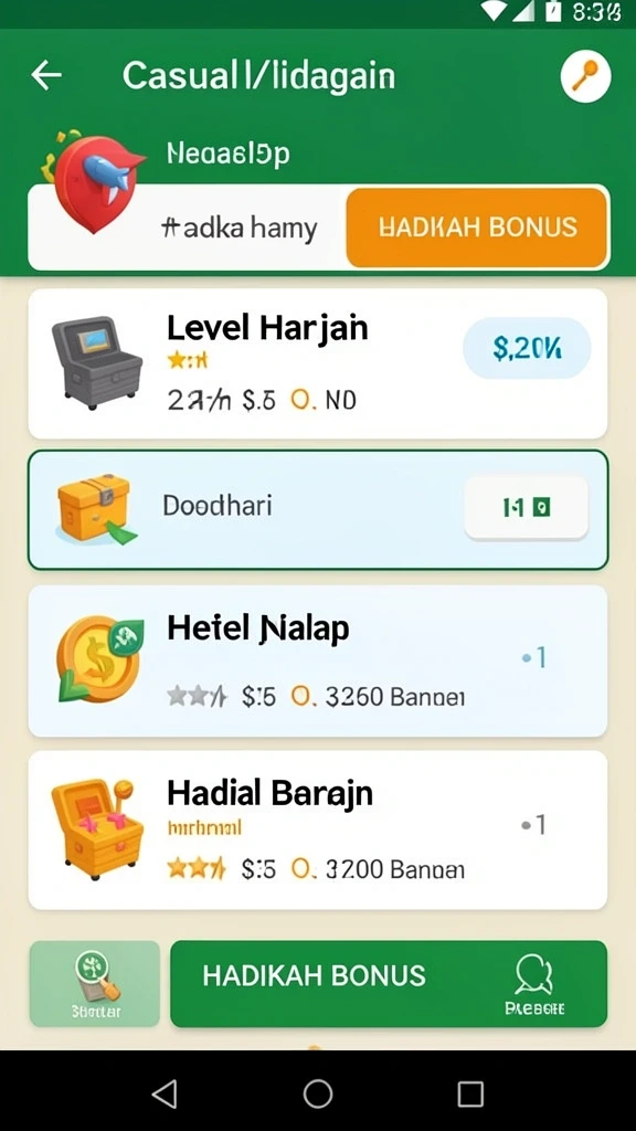 Tampilan antarmuka yang intuitif dan mudah dipahami.