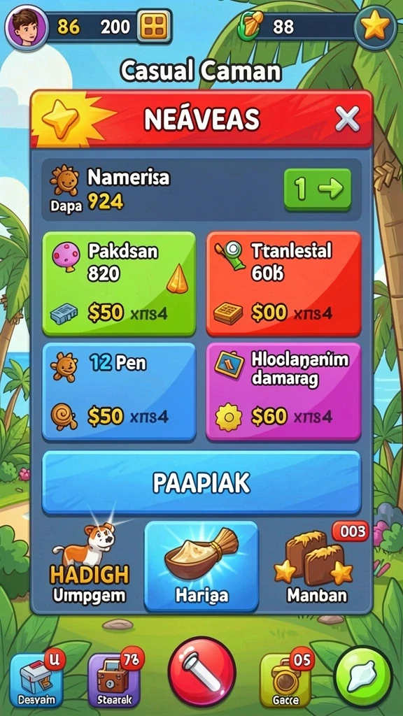 Efek suara yang menambah keseruan permainan.
