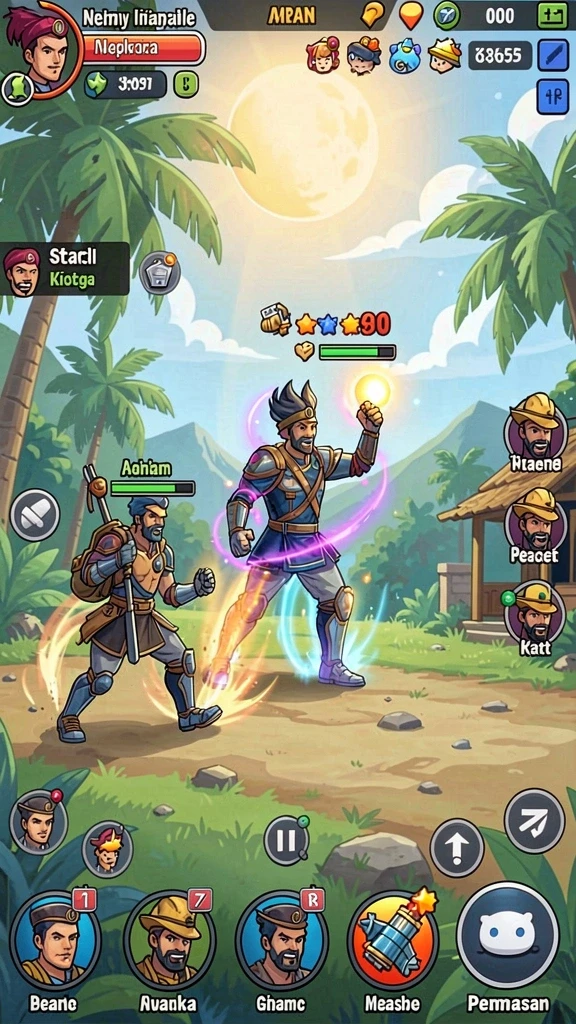 Antarmuka game yang intuitif dan menarik.